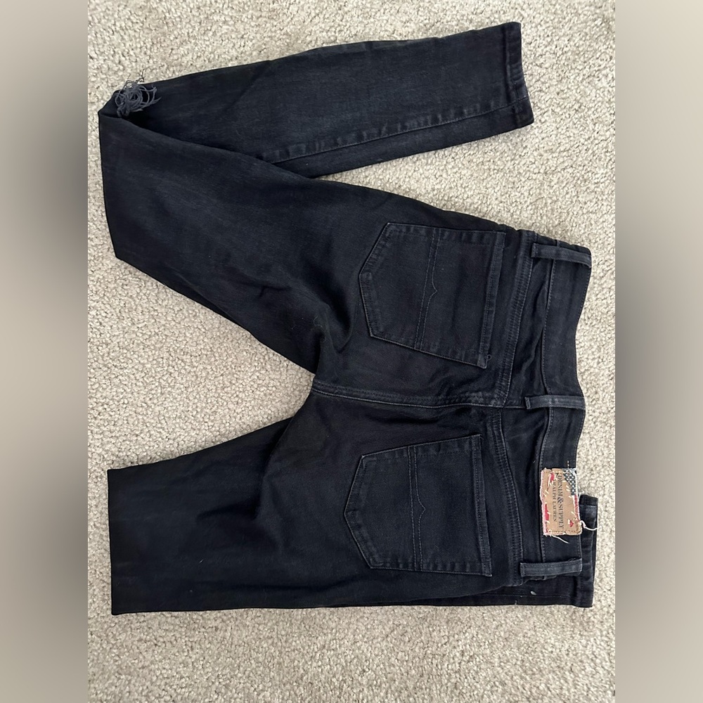 Black ripped skinny jeans Ralph Lauren denim supply